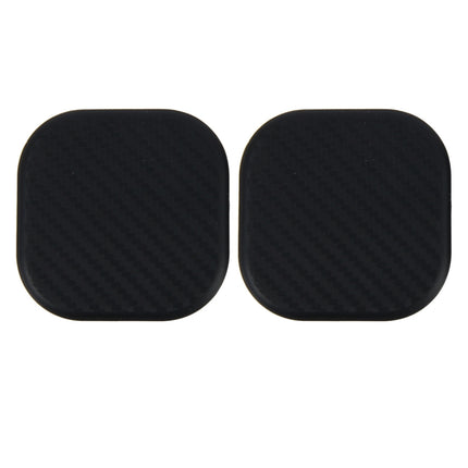 2 PCS Car Vehicle Carbon Fiber Texture Water Cup Pad Mat for Phone / GPS/ MP4/ MP3, Size: 6.5*6.5*0.3cm, 3R-2140