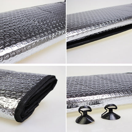 Silver Aluminum Foil Sun Shade Car Windshield Visor Cover Block Front Window Sunshade UV Protect, Size: 220 x 80cm