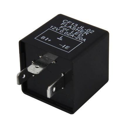 CF13 JL-02 Flasher for LED Auto Car-styling 3-Pin LED Turn Signal Car Flasher Relay Fix Hyper Flash General Lamp-LED Light Relay for Japanese Car, Not Adjustable Frequency