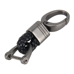 Weaving Band Metal Car Key Ring Braided Belt Key Chain