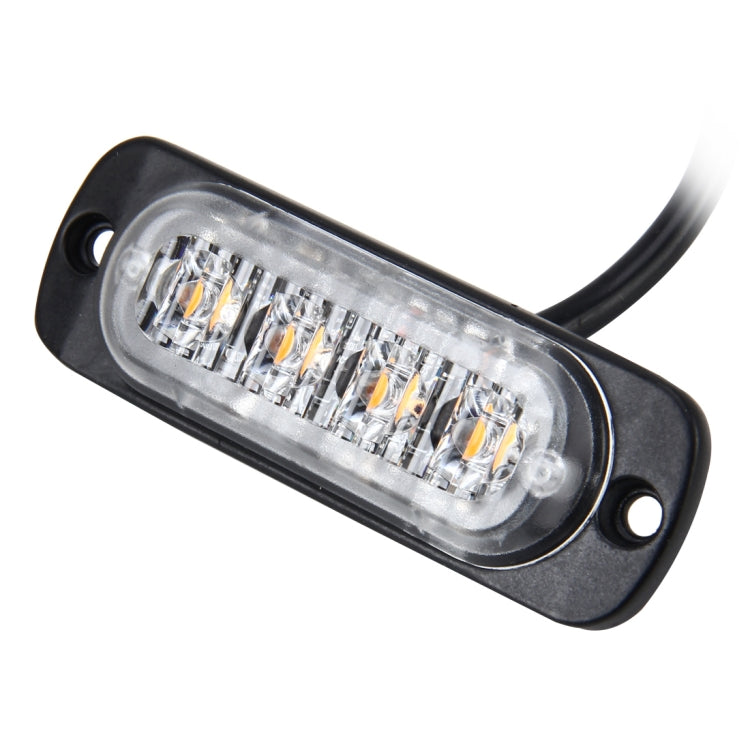 DC 12V-24V 2W 4LEDs SMD-2835 Lamps 17 Flash Patterns 3 Lines Car Flash Lamp Waterproof Car Truck Emergency Strobe Flash Warning Light, Cable Length: 90cm