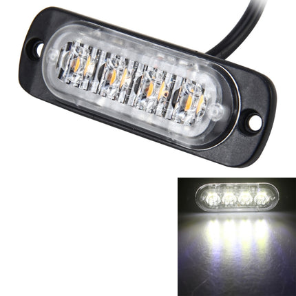 DC 12V-24V 2W 4LEDs SMD-2835 Lamps 17 Flash Patterns 3 Lines Car Flash Lamp Waterproof Car Truck Emergency Strobe Flash Warning Light, Cable Length: 90cm