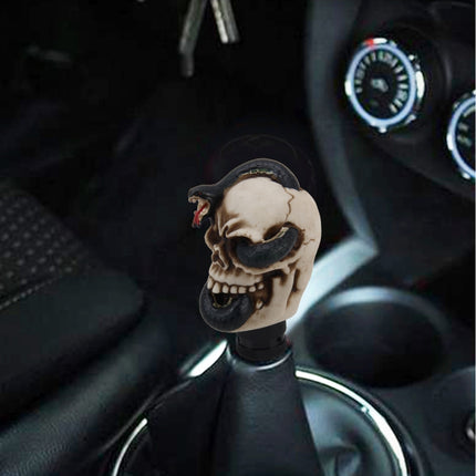 Universal Skull Car Gear Shift Knob Modified Car Gear Shift Knob Auto Transmission Shift Lever Knob Resin Gear Knobs, Skull Head Shape 6, Skull Head Shape 9, Skull Head Shape 7