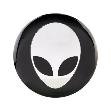4 PCS Car-Styling Alien Pattern Metal Wheel Hub Decorative Sticker, Diameter: 5.8cm, Alien Pattern