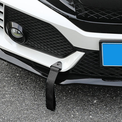 Car Universal Tow Strap Screw Hole Carbon Fiber Towing Rope, Screw Hole
