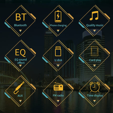 SWM-530 12V Universal Car Dual USB Charger Radio Receiver MP3 Player, Support FM & Bluetooth with Remote Control