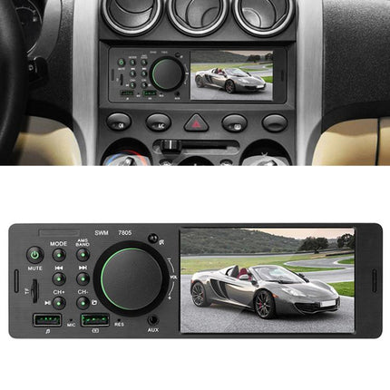 7805 4.1 inch Universal Car Radio Receiver MP5 Player, Support FM & Bluetooth & TF Card with Remote Control