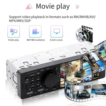 7805 4.1 inch Universal Car Radio Receiver MP5 Player, Support FM & Bluetooth & TF Card with Remote Control
