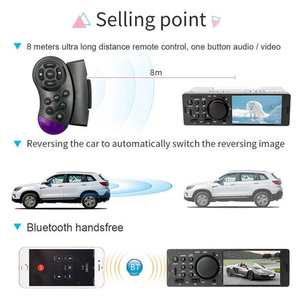 7805 4.1 inch Universal Car Radio Receiver MP5 Player, Support FM & Bluetooth & TF Card with Remote Control