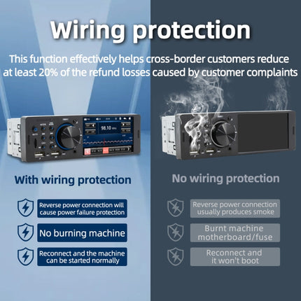 SWM-7805C 4.1 inch Touch Screen Universal Car Radio Receiver MP5 Player, Support FM & Bluetooth & TF Card with Remote Control