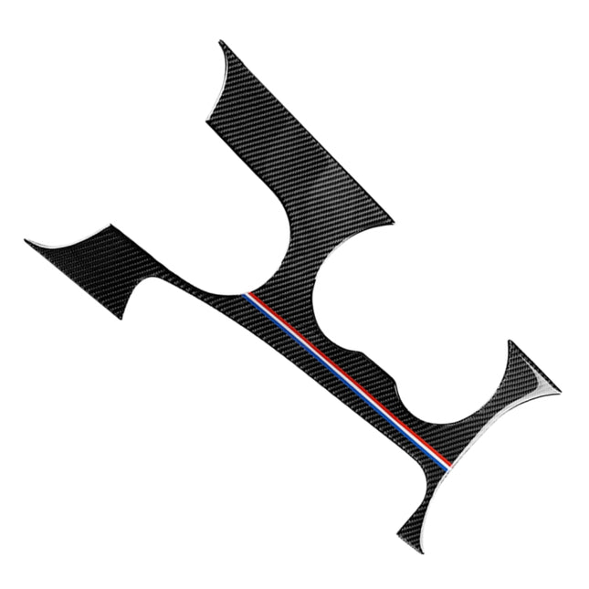 Car USA Color Carbon Fiber Left Drive Gear Position Panel Decorative Sticker for Ford Mustang 2015-2017