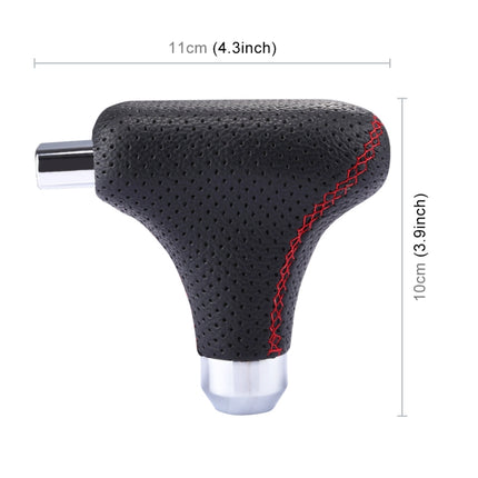 Universal Vehicle Car Black Leather Shifter Cover Manual Automatic Gear Shift Knob