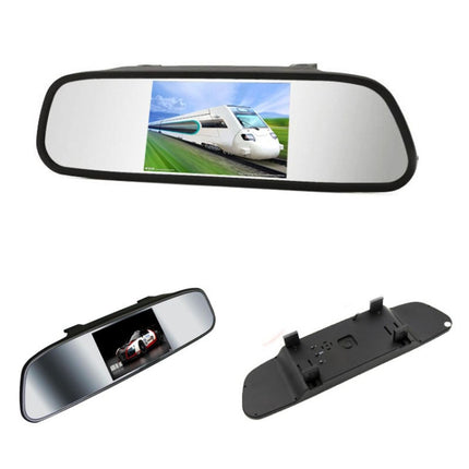 PZ-705 4.3 inch TFT LCD Car Rear View Mirror Monitor for Car Rearview Parking Video Systems, PZ-705