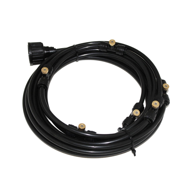 Outdoor Lawn Garden PE Hose Mist Watering Line Misting Cooling System with 26 x Mist Nozzles, Length: 18m