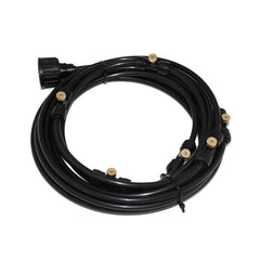 Outdoor Lawn Garden PE Hose Mist Watering Line Misting Cooling System with 26 x Mist Nozzles, Length: 18m