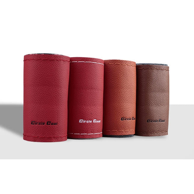 Car Universal Genuine Leather Hand-stitched Steering Wheel Cover