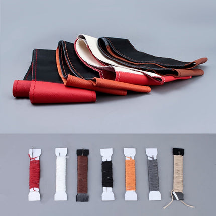 Car Universal Genuine Leather Hand-stitched Steering Wheel Cover