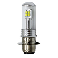 Motorcycle Headlights 750LM 6000K White H6M/P15D 40W 8-LED Bulbs, DC 12-24V