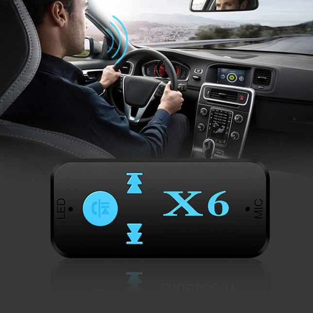 HQX6 Car Bluetooth V4.1 Audio Music Player Receiver Adapter, Support Wireless Hands-free & TF Card & USB Charge