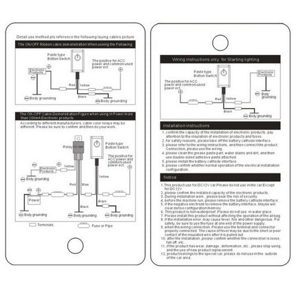 Jtron Car DIY Switch Paste Type Button Switch Paste Type Button Switch Double Sided with Adhesive Tape OFF/ON DC 12V/200mA