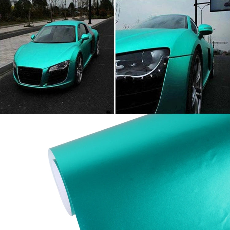 5m * 0.5m Ice Blue Metallic Matte Icy Ice Car Decal Wrap Auto Wrapping Vehicle Sticker Motorcycle Sheet Tint Vinyl Air Bubble Free