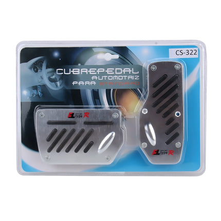 CS-322 2 in 1 Non-Slip Manual Car Truck Pedals Foot Brake Pad Cover Set