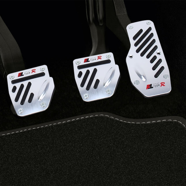 CS-321 3 in 1 Non-Slip Manual Car Truck Pedals Foot Brake Pad Cover Set