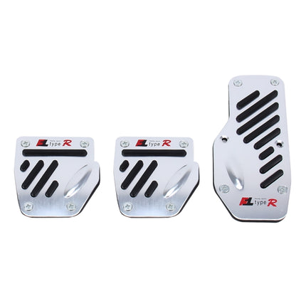 CS-321 3 in 1 Non-Slip Manual Car Truck Pedals Foot Brake Pad Cover Set