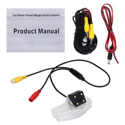 656×492 Effective Pixel HD Waterproof 4 LED Night Vision Wide Angle Car Rear View Backup Reverse Camera for Oversea Version Mazda 2/3