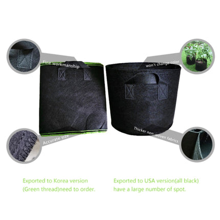 5 Gallon Planting Grow Bag Thickened Non-woven Aeration Fabric Pot Container with Handle