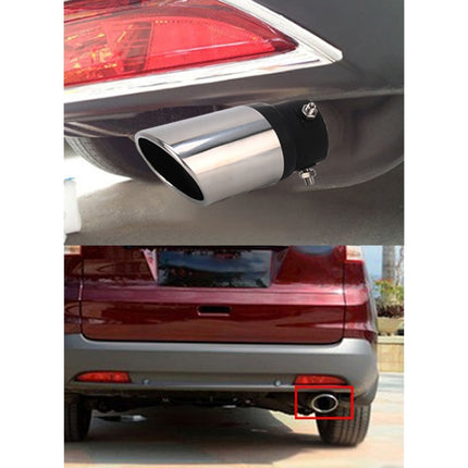 Universal Car Styling Stainless Steel Straight Bolt-on Exhaust Tail Muffler Tip Pipe with Mesh