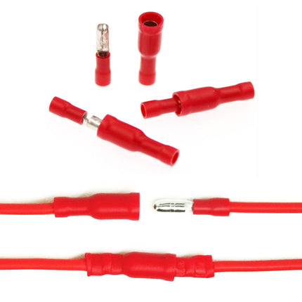 60 in 1 Mixed Cold Press Electrical Insulated Terminals Bullet Solderless Crimp Connectors Kit, 60 in 1