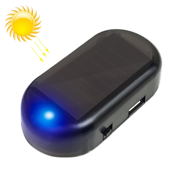 LQ-S10 Car Solar Power Simulated Dummy Alarm Warning Anti-Theft LED Flashing Security Light Lamp, LQ-S10 Blue Light, LQ-S10 (Red Light)