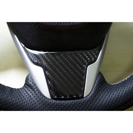 Carbon Fiber Steering Wheel Cover Trim Decal Interior DIY Decorative Sticker for Honda Civic 10th Gen 2016-2019, Steering Wheel