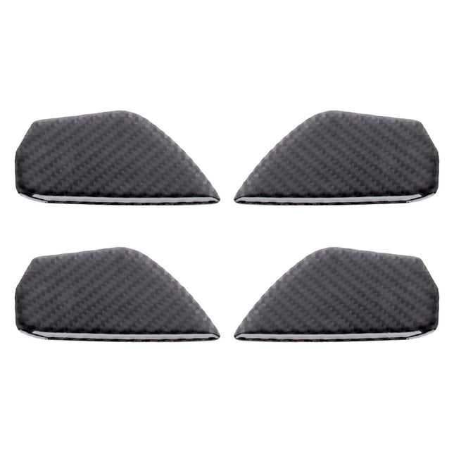 Carbon Fiber Inner Door Handle Bowl Cover Trim Decals Decorative Sticker for Honda Civic 10th Gen