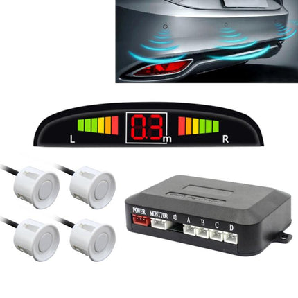 Car Buzzer Reverse Backup Radar System - Premium Quality 4 Parking Sensors Car Reverse Backup Radar System with LCD Display