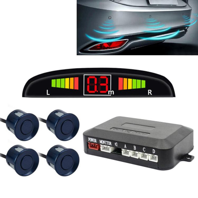 Car Buzzer Reverse Backup Radar System - Premium Quality 4 Parking Sensors Car Reverse Backup Radar System with LCD Display