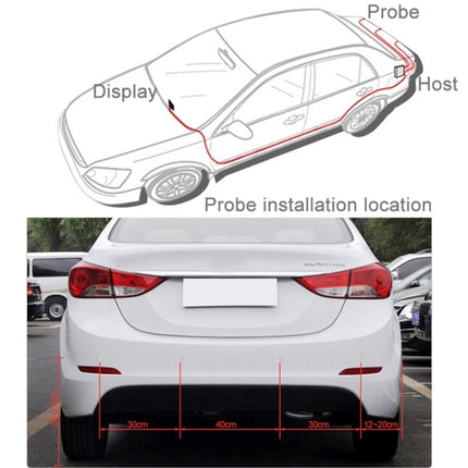 Car Buzzer Reverse Backup Radar System - Premium Quality 4 Parking Sensors Car Reverse Backup Radar System with LCD Display