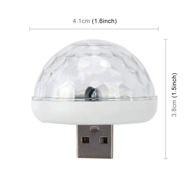 Universal PC Car Stage Party DJ USB LED Atmosphere Lights Colorful RGB Lighting Decorative Mini Lamp, Car Atmosphere Lights