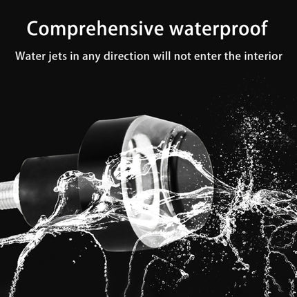 Pair Motorcycle Turn Signal Light Grip Bar Plug Strobe Side Marker End LED Handlebar Lamp