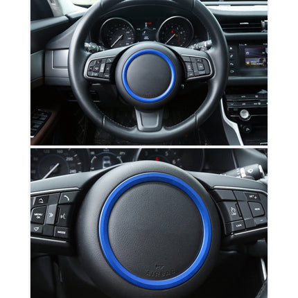 Car Auto Steering Wheel Aluminum Alloy Ring Cover Trim Sticker Decoration for Jaguar