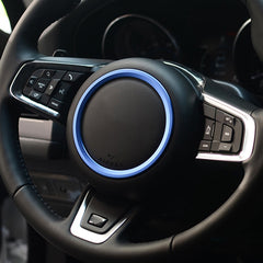 Car Auto Steering Wheel Aluminum Alloy Ring Cover Trim Sticker Decoration for Jaguar