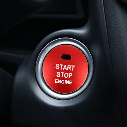 3D Aluminum Alloy Engine Start Stop Push Button Cover Trim Decorative Sticker for Mazda, for Mazda
