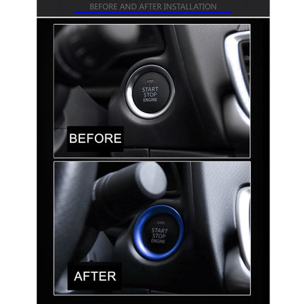 Car Engine Start Key Push Button Ring Trim Aluminum Alloy Sticker Decoration for Mazda