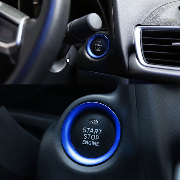 Car Engine Start Key Push Button Ring Trim Aluminum Alloy Sticker Decoration for Mazda