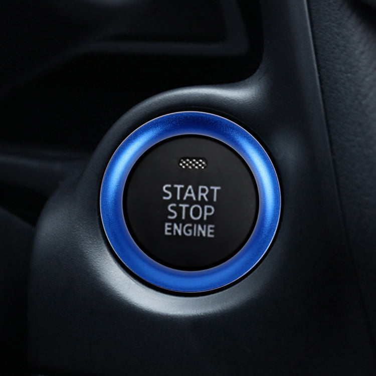 Car Engine Start Key Push Button Ring Trim Aluminum Alloy Sticker Decoration for Mazda