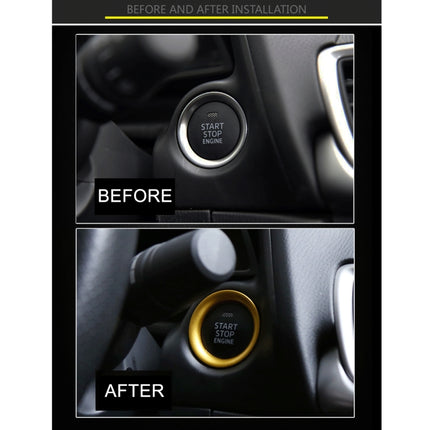 Car Engine Start Key Push Button Ring Trim Aluminum Alloy Sticker Decoration for Mazda, For Mazda