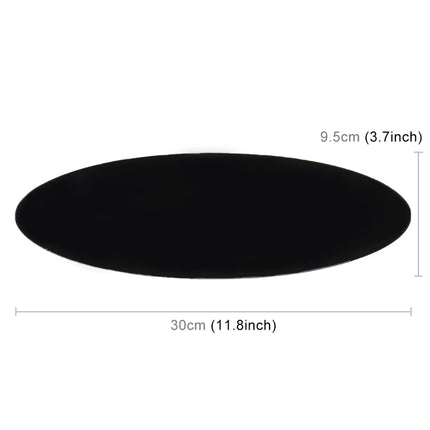 Car Auto Oval Soft Rubber Dashboard Anti-slip Pad Mat for Phone / GPS/ MP4/ MP3, Size: 30*9.5cm, Oval Soft Rubber Mat