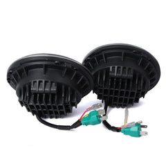 2 PCS 7 inch IP68 Waterproof 6500K 75W CREE LED Headlight Hi/Lo Beam Driving Lamp for Jeep Wrangler JK TJ LJ