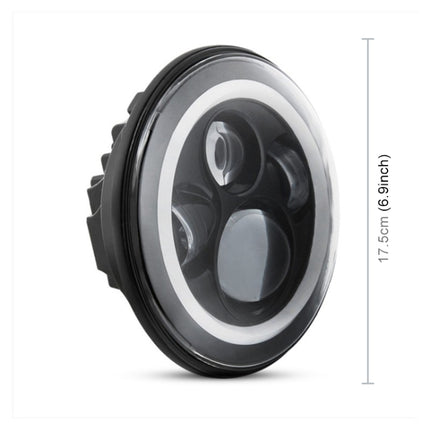 2 PCS 7 inch IP68 Waterproof 6500K 75W CREE LED Headlight Hi/Lo Beam Driving Lamp for Jeep Wrangler JK TJ LJ, 6500K 75W